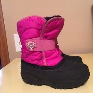 Kamik children winter boots. Size 11.